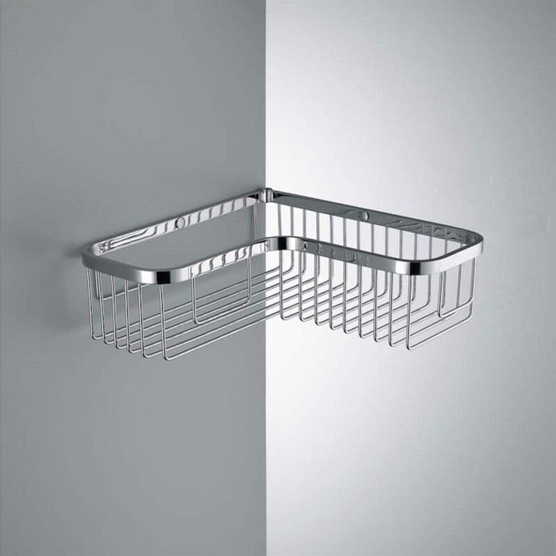 foto del prodotto cestino laterale porta oggetti vasca doccia cromato codice prod b96110cr colombo design