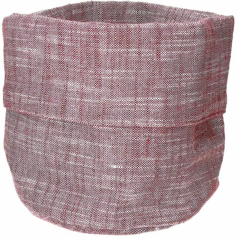 foto del prodotto cestino pane rotondo textile volterra rosso tognana