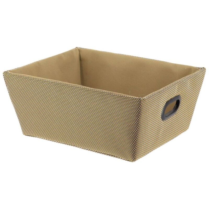 foto del prodotto cestino per abiti in poliestere l20,5x26xh10,5 cm oro tendance