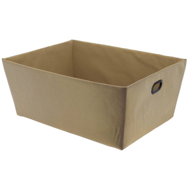 foto del prodotto cestino per abiti in poliestere l32,5xd45xh18 cm oro tendance