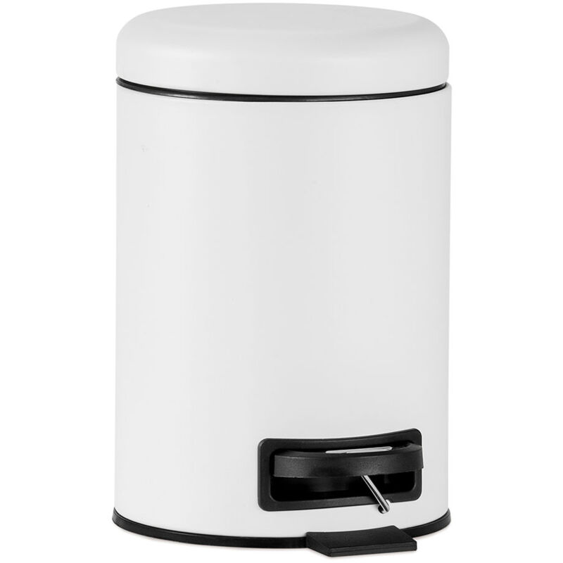 foto del prodotto cestino per bagno in metallo white 3l andrea house