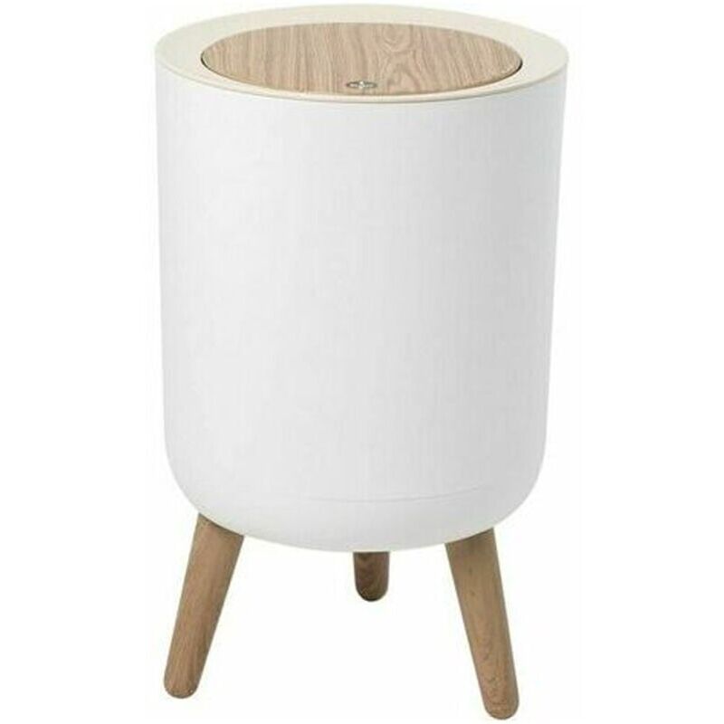 foto del prodotto cestino per la spazzatura da pavimento per il bagno da 7 litri, colore legno, per cucina, bagno, camera da letto, soggiorno, ufficio, esterno