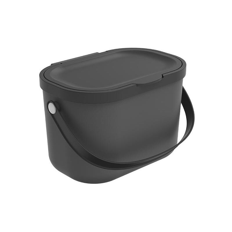 foto del prodotto cestino per rifiuti 3,2 l, antracite, nero rotho