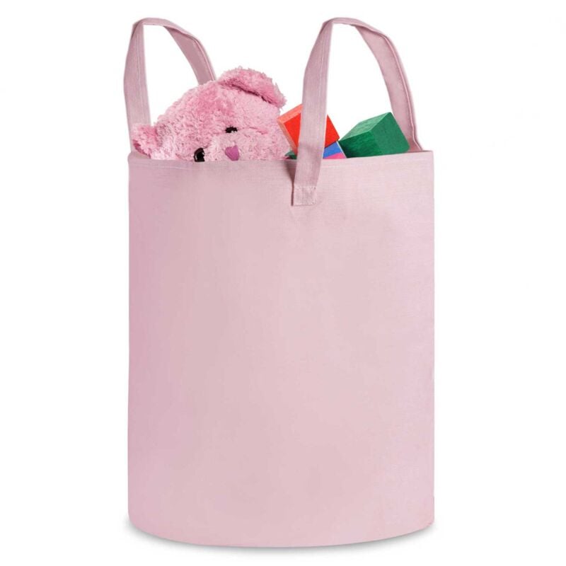 foto del prodotto cestino portagiochi nukido rosa
