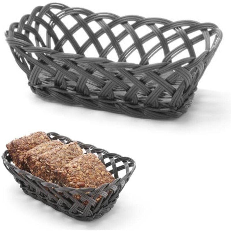 foto del prodotto cestino rettangolare intrecciato per frutta e verdura - hendi 426241