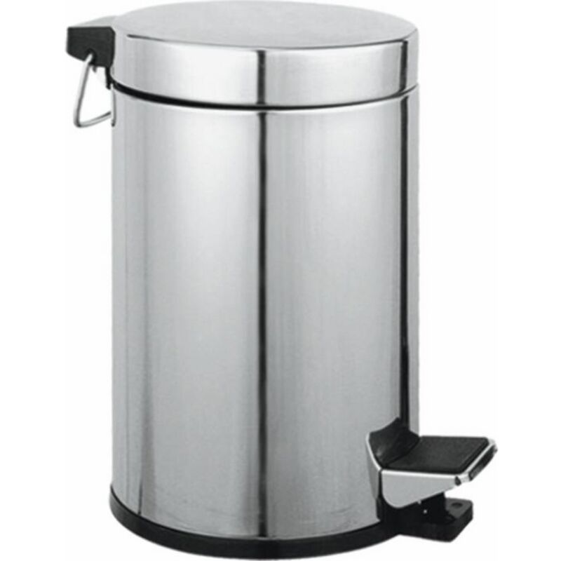 foto del prodotto cestino rifiuti bagno acciaio inox 5lt �20x27hcm maurer aqua