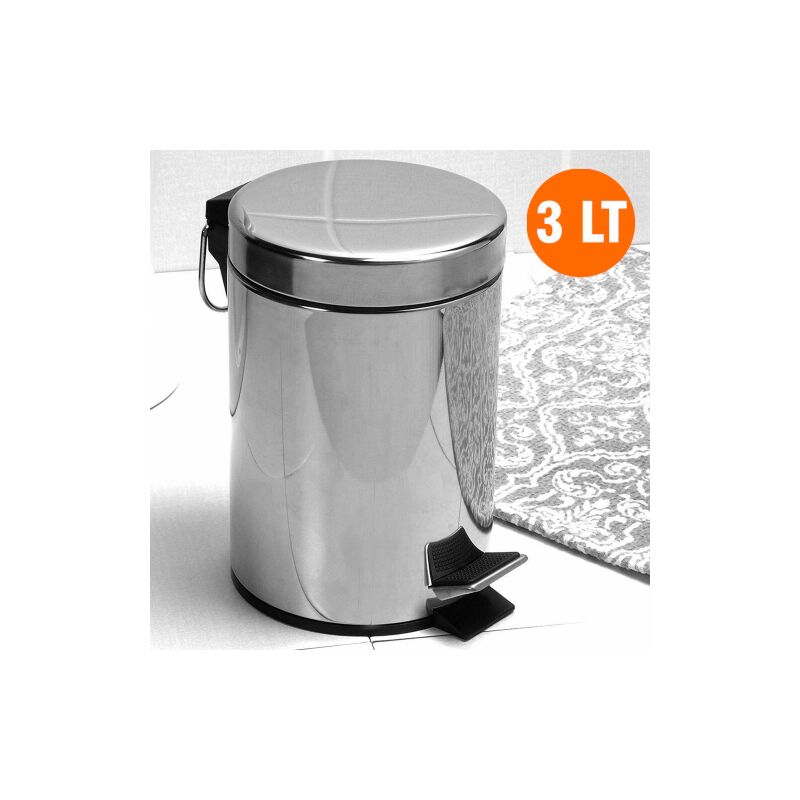 foto del prodotto cestino rifiuti per bagno acciaio inox 5 lt maurer
