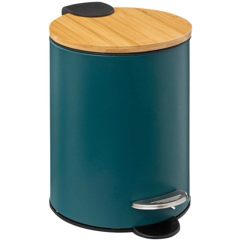 foto del prodotto cestino soft close 3l modern color blu petrolio 5five
