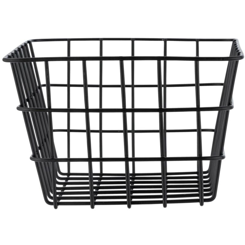 foto del prodotto cestino soria nero opaco cesto portaoggetti trendy per il bagno, la toilette per gli ospiti e tutta la casa, metallo, 18 x 25 x 12 cm, nero wenko