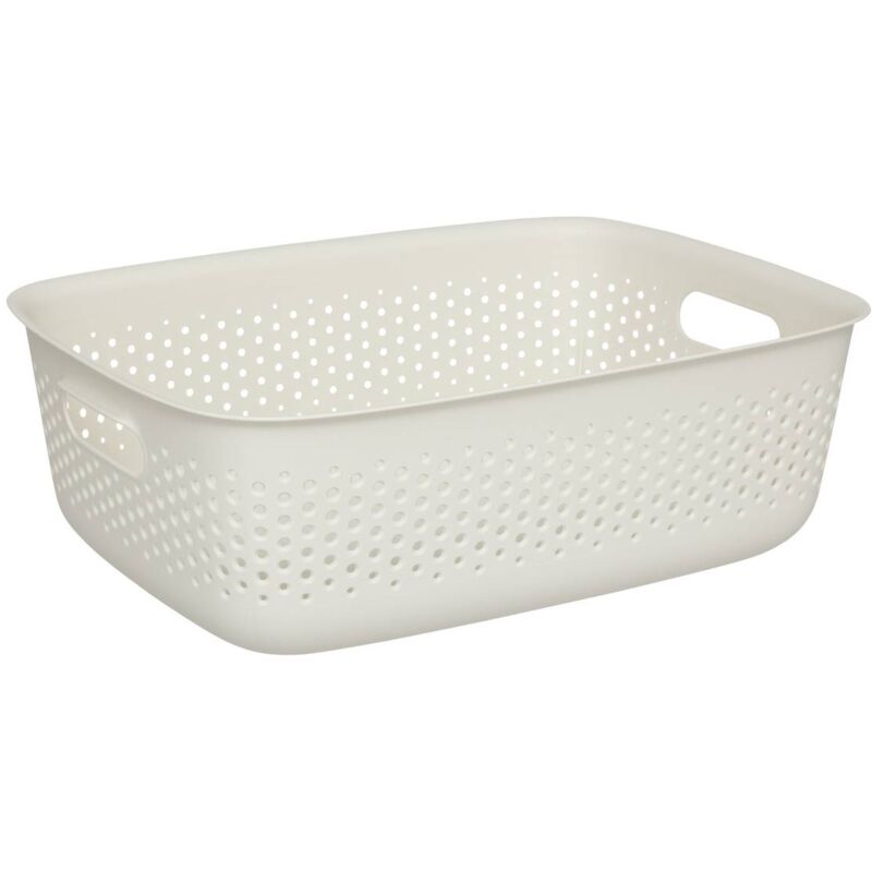 foto del prodotto cestino tila 10l crema in plastica 5five