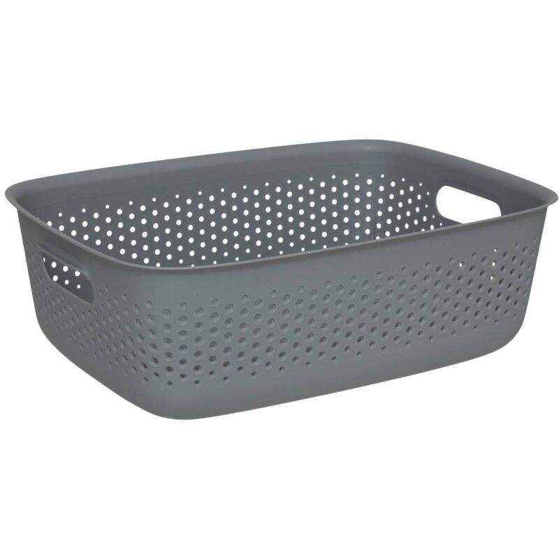 foto del prodotto cestino tila 10l plastica grigia 5five