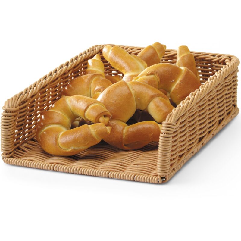 foto del prodotto cesto espositivo per buffet di pane in polyrattan 295 x 395 x 105 mm