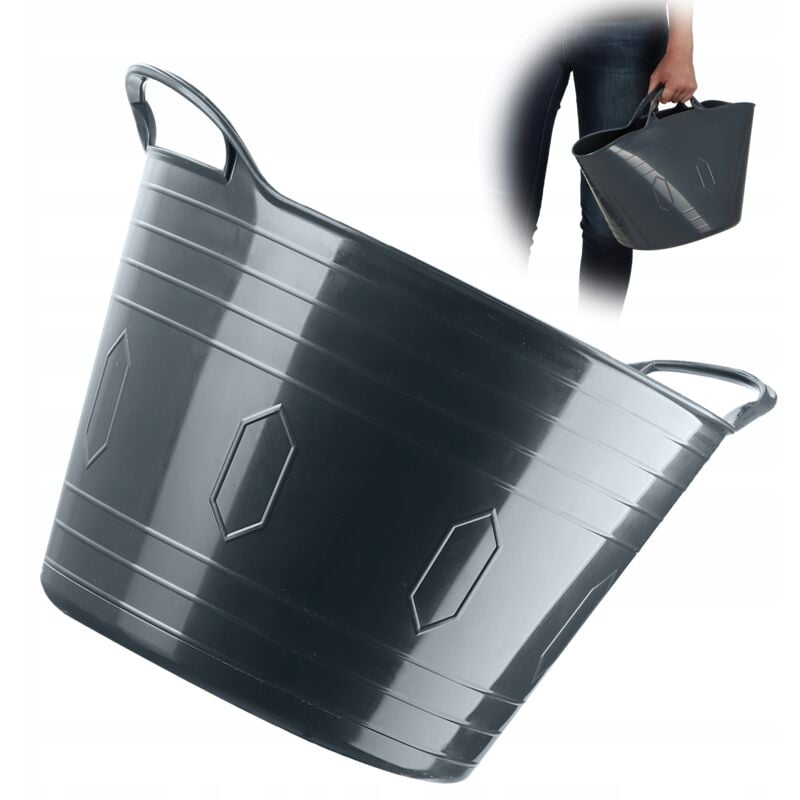 foto del prodotto cesto flessibile kadax portabiancheria universale, portabiancheria, 15 l, grigio
