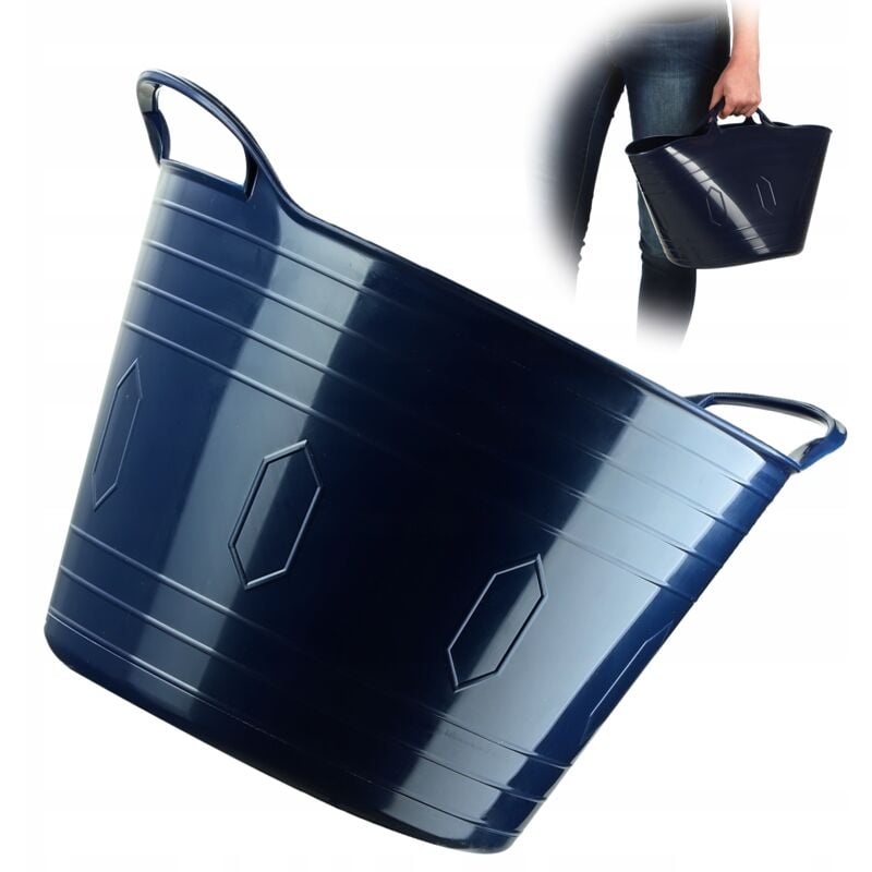 foto del prodotto cesto flessibile kadax portabiancheria universale, portabiancheria, 15 litri, blu navy