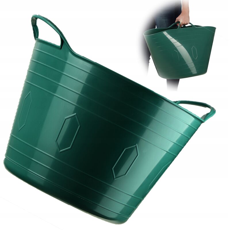 foto del prodotto cesto flessibile kadax portabiancheria universale portabiancheria 42l verde