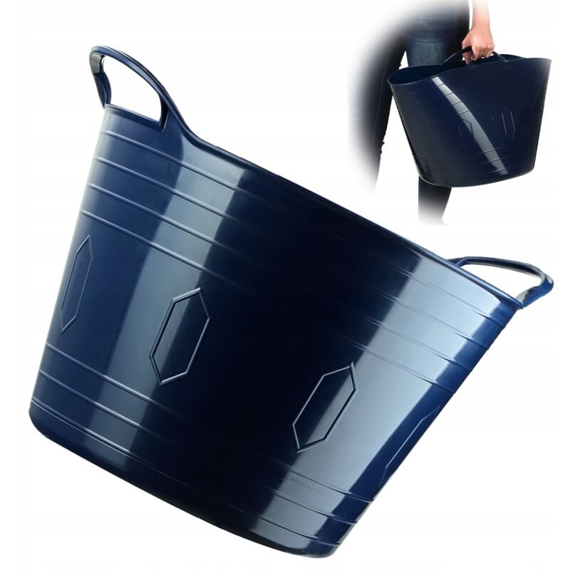 foto del prodotto cesto flessibile portabiancheria universale portabiancheria 42l blu navy - kadax