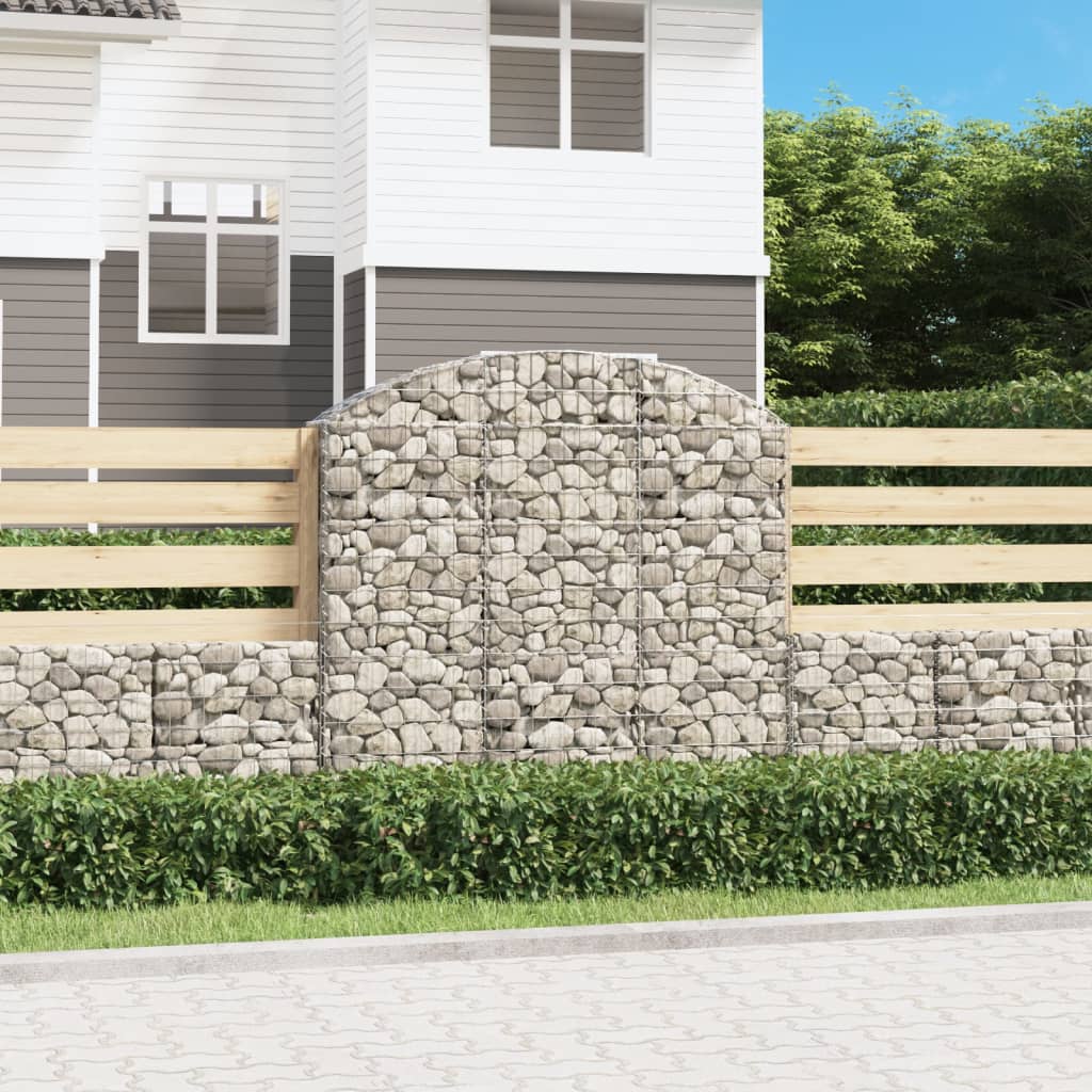 foto del prodotto cesto gabbione ad arco 150x30x140 160 cm ferro zincatocod mxl 105617