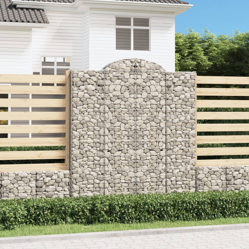 foto del prodotto cesto gabbione ad arco 200x30x220 240 cm ferro zincatocod mxl 105508