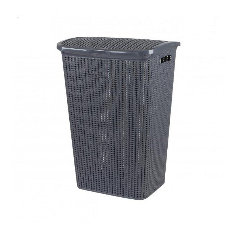 foto del prodotto cesto per biancheria con coperchio 43x33xh61cm grigio