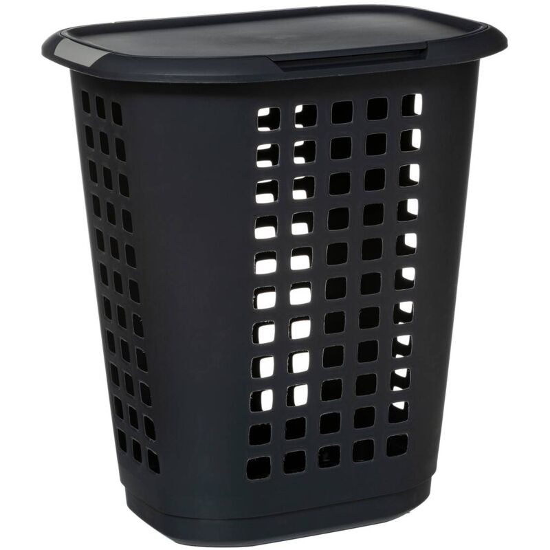 foto del prodotto cesto per biancheria in plastica hugger 63l grigio 5five