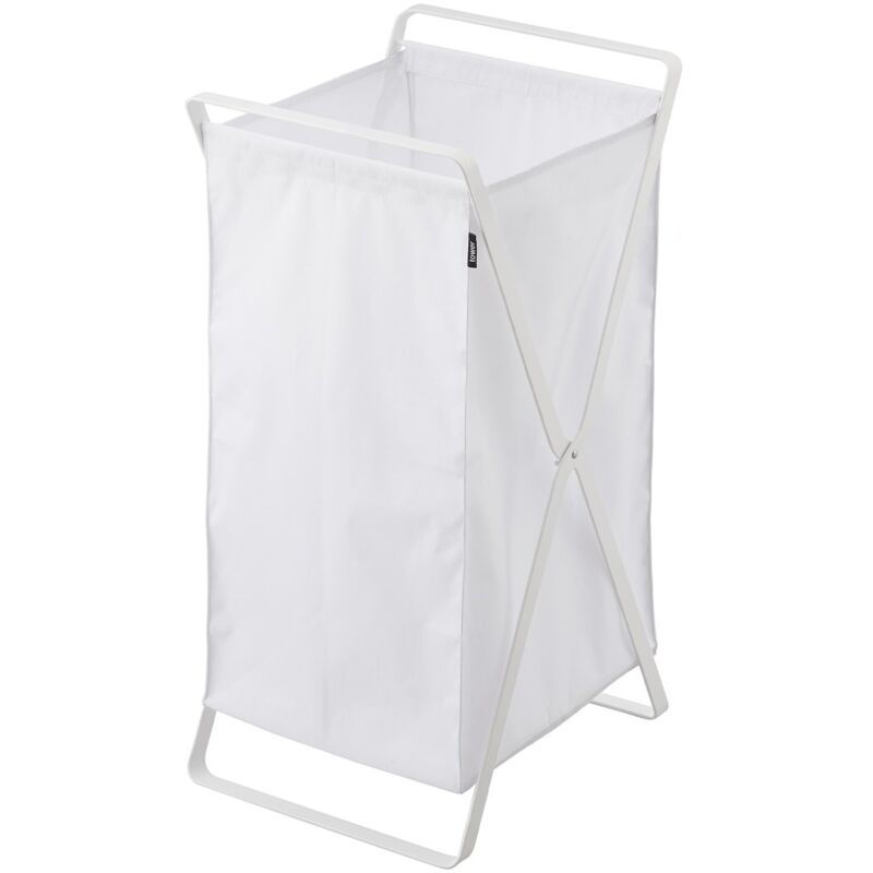 foto del prodotto cesto per biancheria pieghevole bianco a 64 cm
