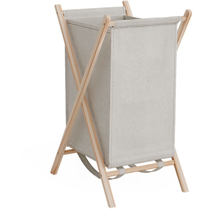 foto del prodotto cesto per la biancheria bruno, beige, 40 x 64 cm, vicco