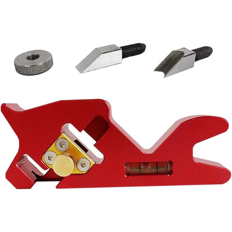 foto del prodotto cesto per lavorazione del legno manuale strumento per smussatura del carpentiere rosso