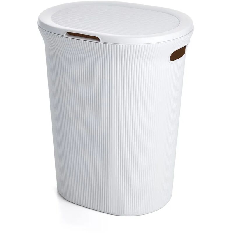 foto del prodotto cesto portabiancheria bianco capacit 40 lt