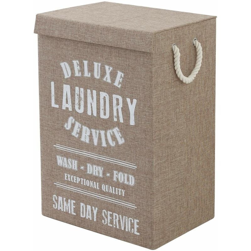 foto del prodotto cesto portabiancheria in colore marrone feridras 619005 marrone