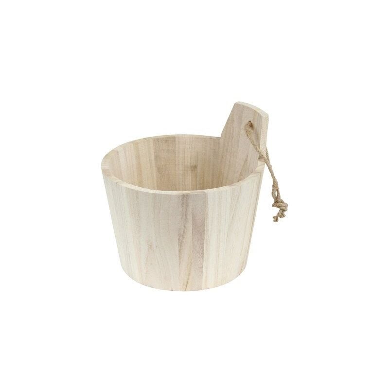 foto del prodotto cesto portaoggetti in legno naturale oslo, h.16,5 x l.16 cm beige pino naturale box beyond