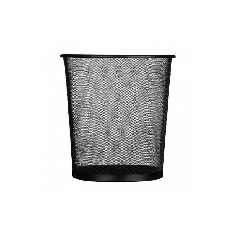 foto del prodotto cetof cestino rotondo l5001 diametro 29,5x34,5 cm colore argento o nero