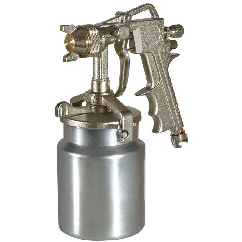 foto del prodotto cevik ca 1855 3 vernice pistola in acciaio alluminio 1000cc professionale. con serbatoio inferiore. variare 160 225 mm.