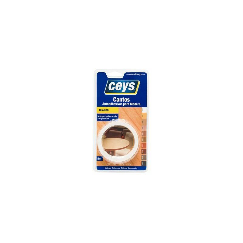 foto del prodotto cey 850002 rotolo di bordo autoadesivo bianco 5m