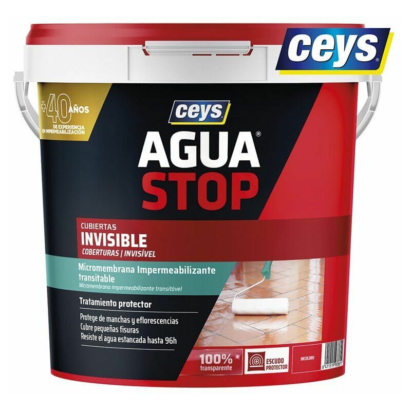 foto del prodotto ceys aguastop impermeabilizzante invisibile grande formato 4l 903361
