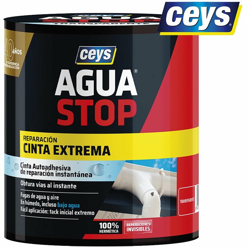 foto del prodotto ceys nastro di arresto dell acqua istantaneo estremo trasparente 902853