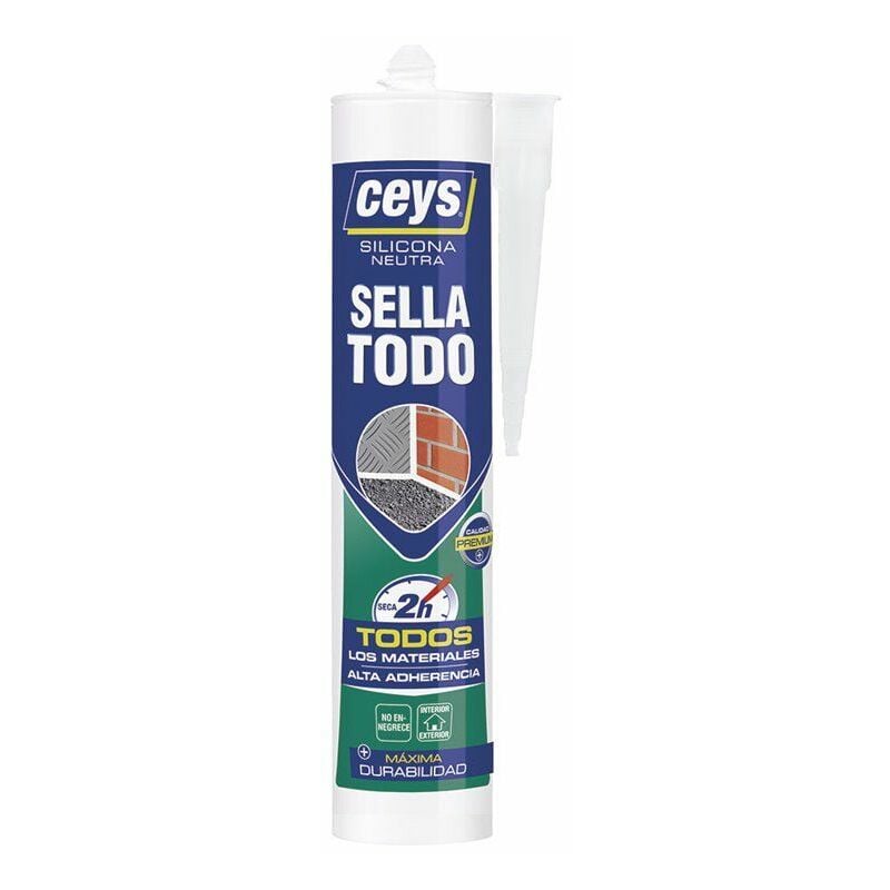 foto del prodotto ceys sigillante multiuso sigillante trasparente professionale cartuccia 280ml 505529