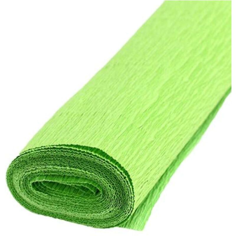 foto del prodotto cf.10 carta crespa 40gr. verde medio 17 x1