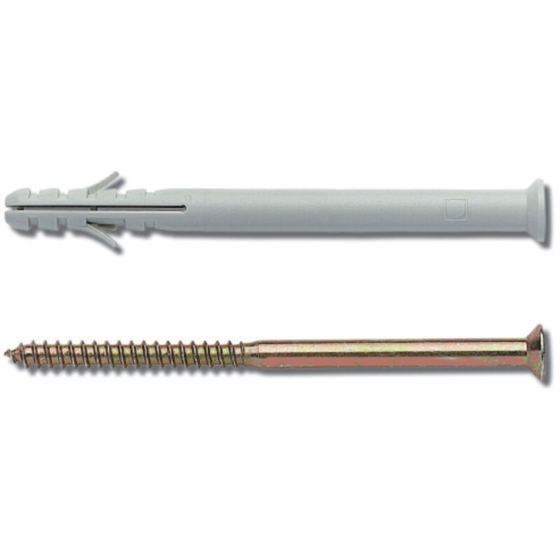immagine 0 del prodotto cf 100 pz elematic tasselli in nylon apr v mm 6x60 con vite acciaio tassello muro