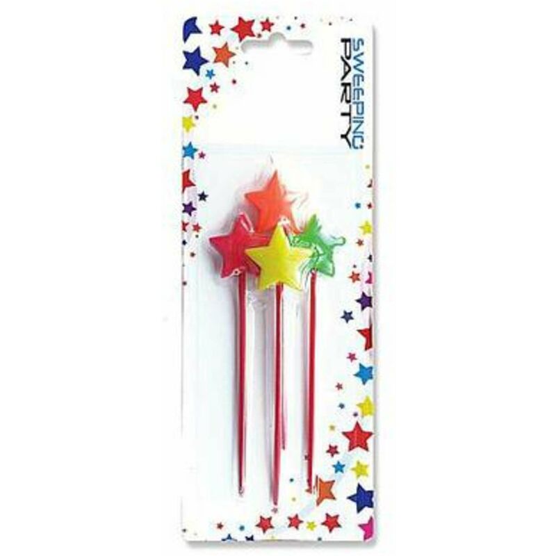 foto del prodotto cf.4 candele stella multicolore con asta 1009 x1