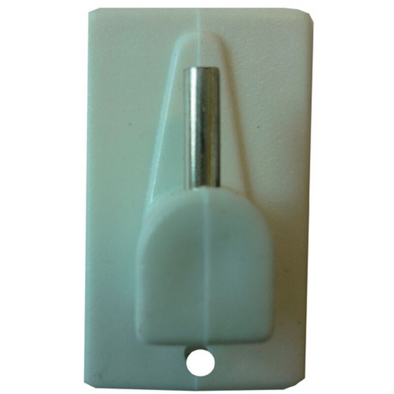 foto del prodotto cf 4 pz di supporti adesivi per bris-bris bianco supporto per tende tendaggio