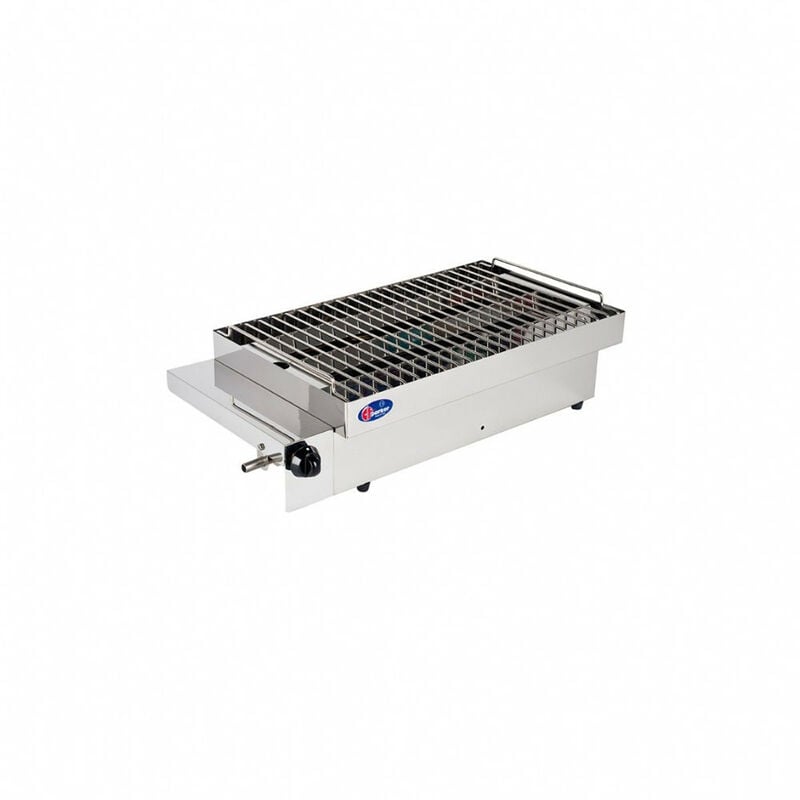 foto del prodotto cf parker barbecue sole cottura radiante grill gas acciaio inox 18 10 made in italy 4 kw senza valvola di sicurezza