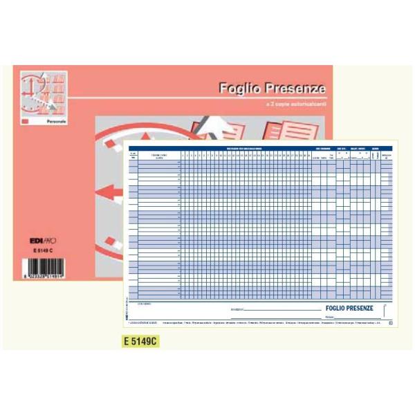 foto del prodotto cf10blocco presenze 50x2 ric 21x30