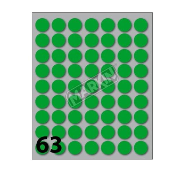 foto del prodotto cf25x630 etichette diam 14 verde