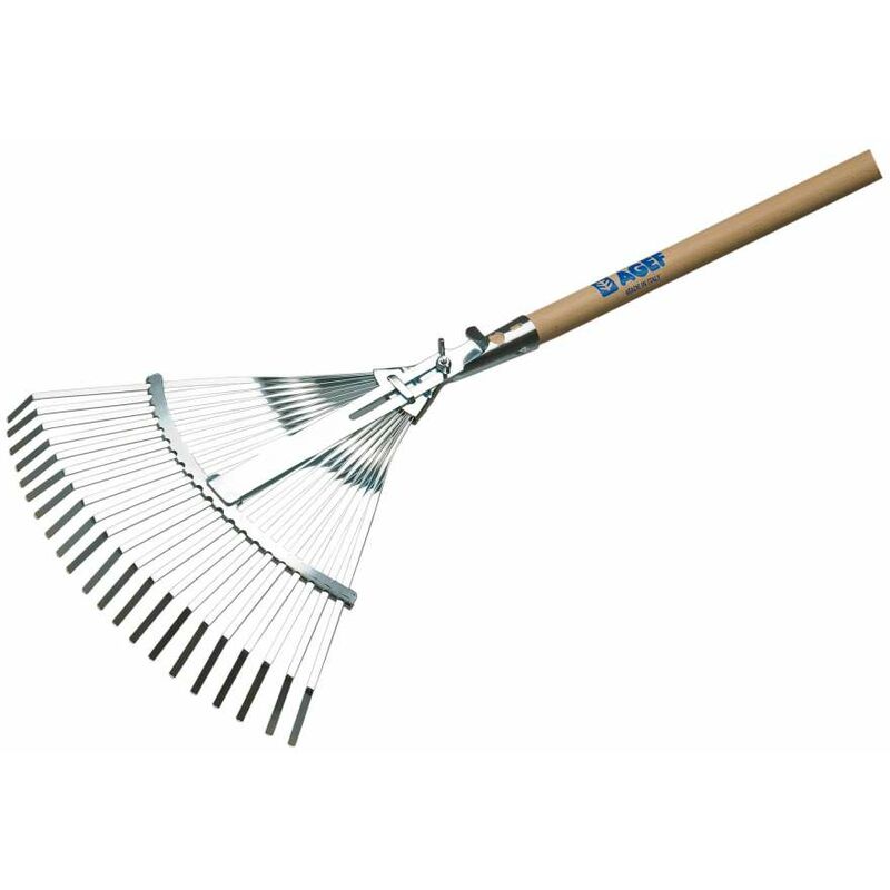 foto del prodotto cfadda agef rastrello scopa regolabile 21 denti zincato 39 48 29 cm