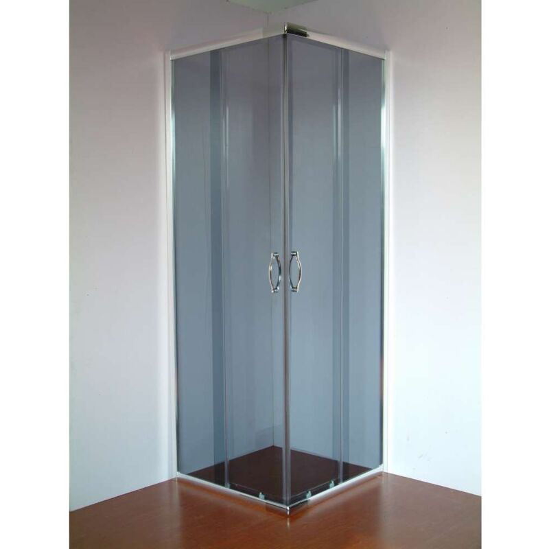 foto del prodotto cfadda box doccia angolare scorrevole trasparente fum 70 80x190 cm