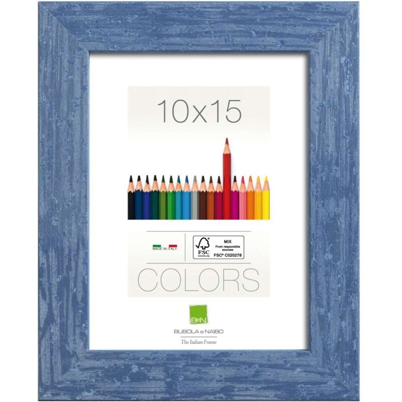 foto del prodotto cfadda bubola naibo cornice in legno blu 50 x 70 cm