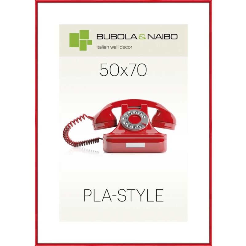 foto del prodotto cfadda bubola naibo cornice pla style serie basic in plastica colore rosso 50 x 70 cm. pla01 ro 21