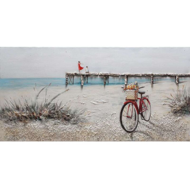 foto del prodotto cfadda dipinto su tela spiaggia ii