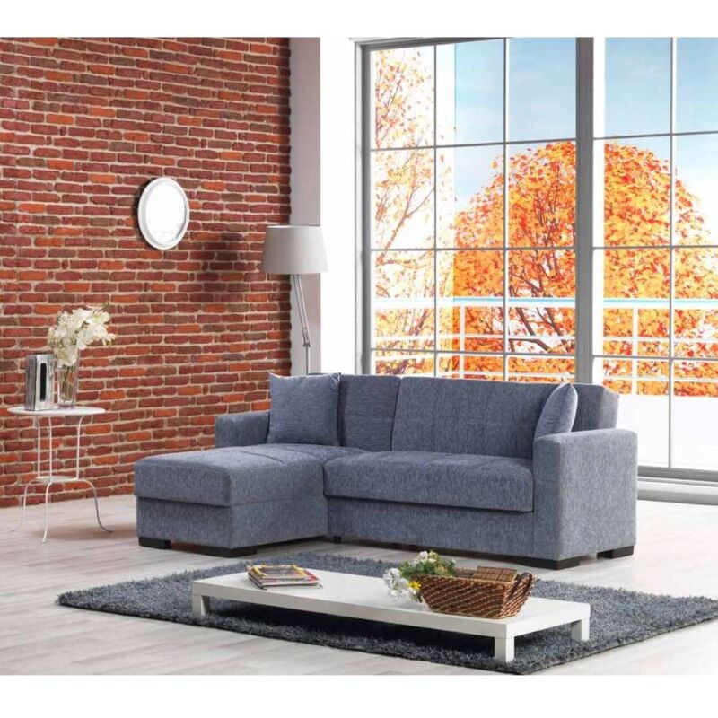 foto del prodotto cfadda domo mea divano corner merlin grigio pietra angolare reversibile 225x150 cm imbottito con storage e 2 cuscini
