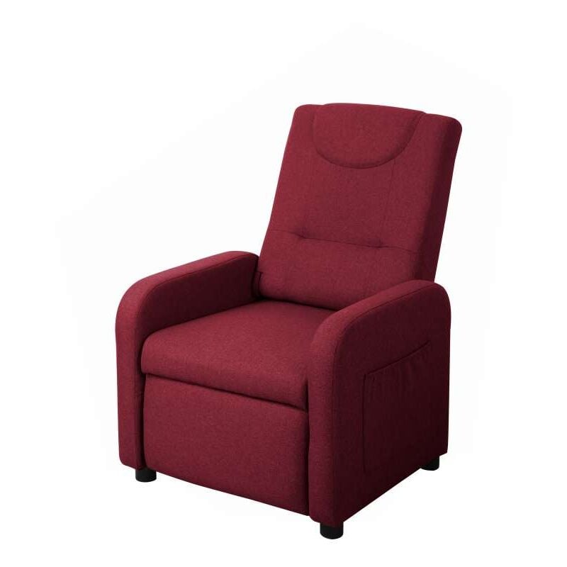 foto del prodotto cfadda domo mea poltrona reclinabile bordeaux con poggiapiedi comoda e spaziosa